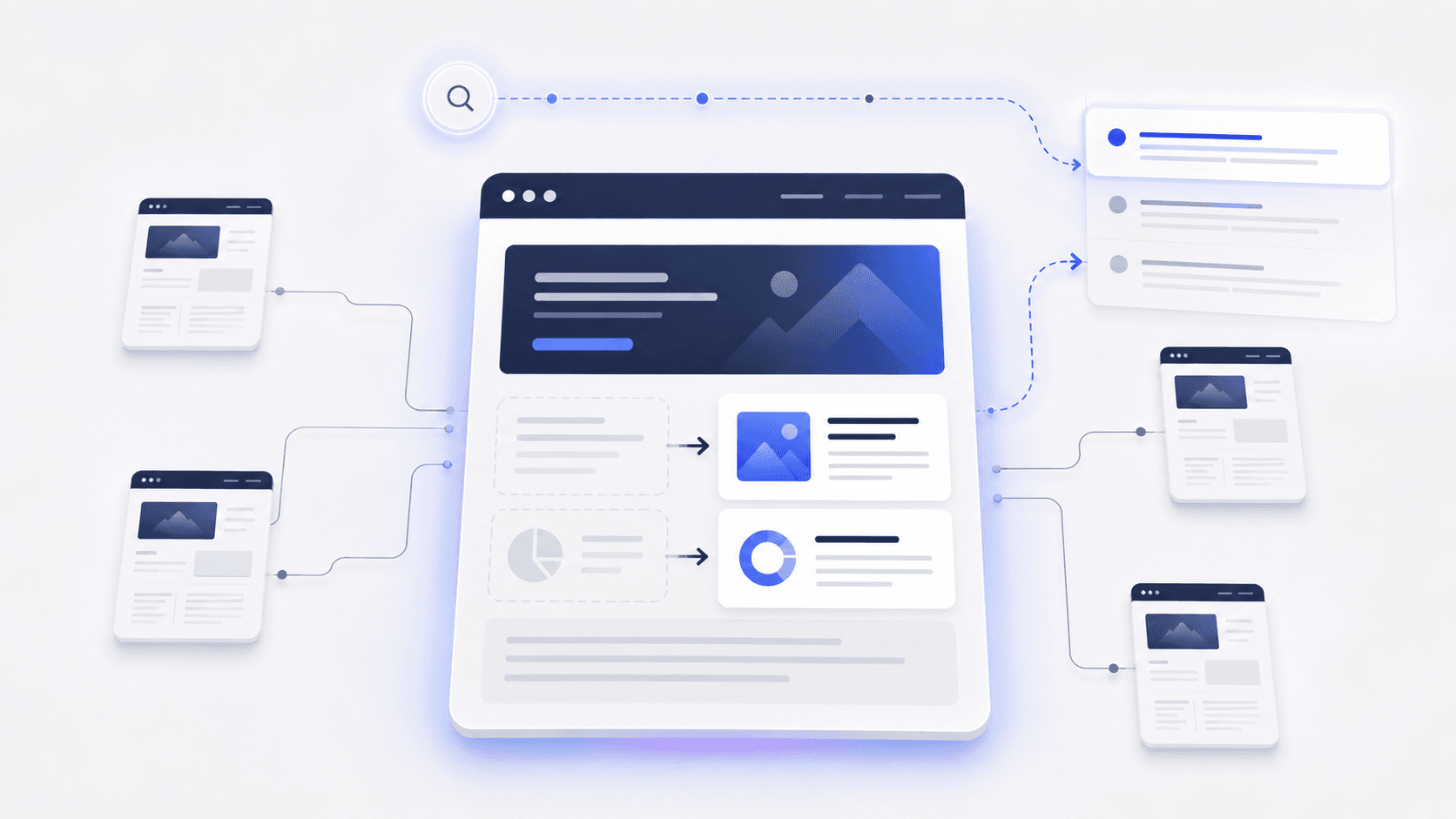 Existing webpage being improved with updated content while remaining connected to the wider website and search structure