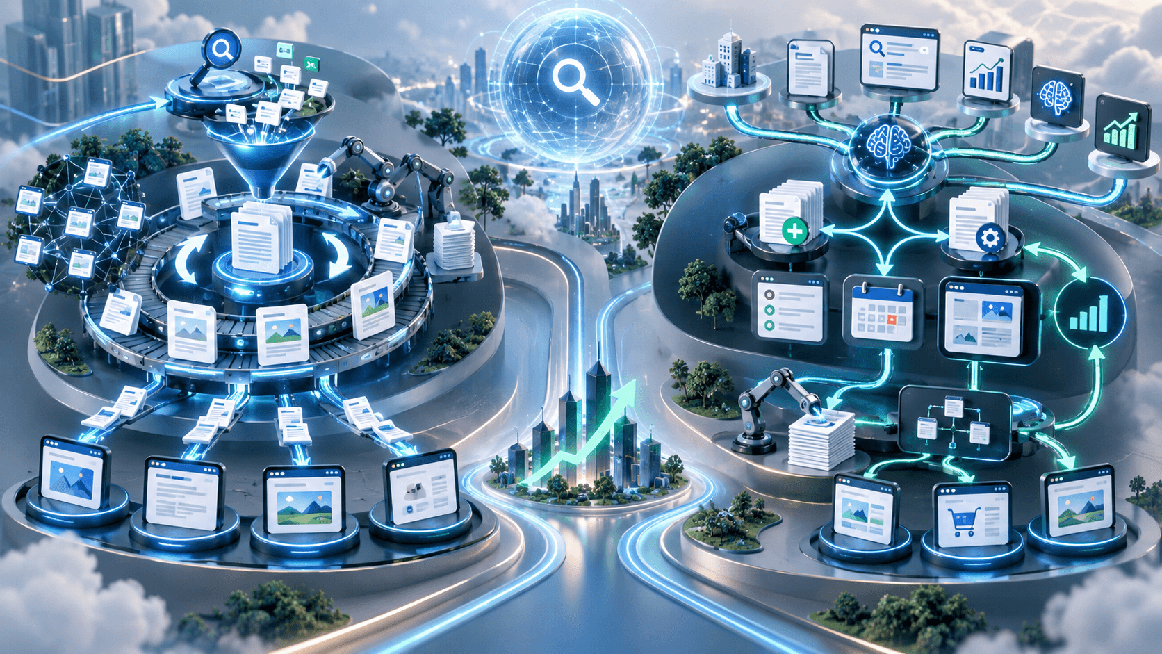 Rankvia and Outrank compared as strategy-aware and article-centric SEO autopilot workflows